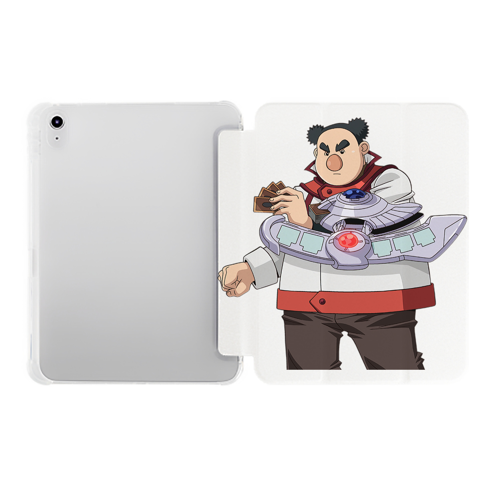 （画像用） 遊☆戯☆王 Yu-Gi-Oh! IPad ケース ペン収納付き 三つ折りスタンド PUレザー×シリコン 対応機種9.5/10.5/10.9インチ